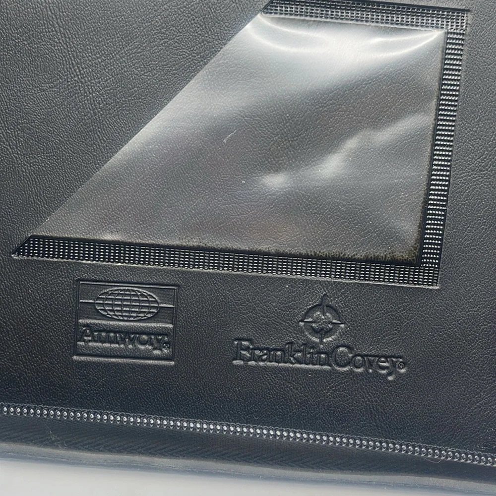 Franklin Covey Zip Binder Planner Portfolio Business School Office Black